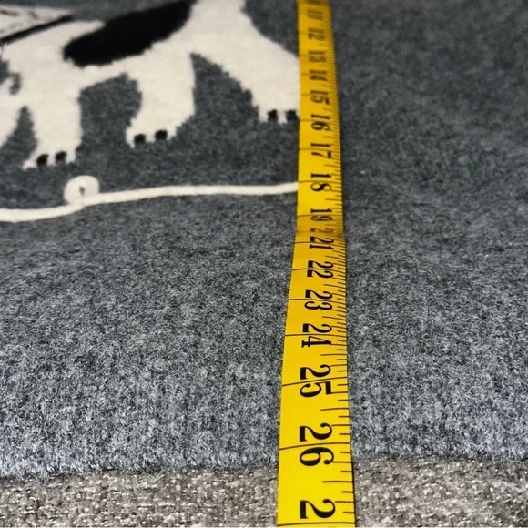 NWT Anthropologie Calligraphie Crew Neck Sweater with Dog Icon Sz XL - Picture 13 of 15